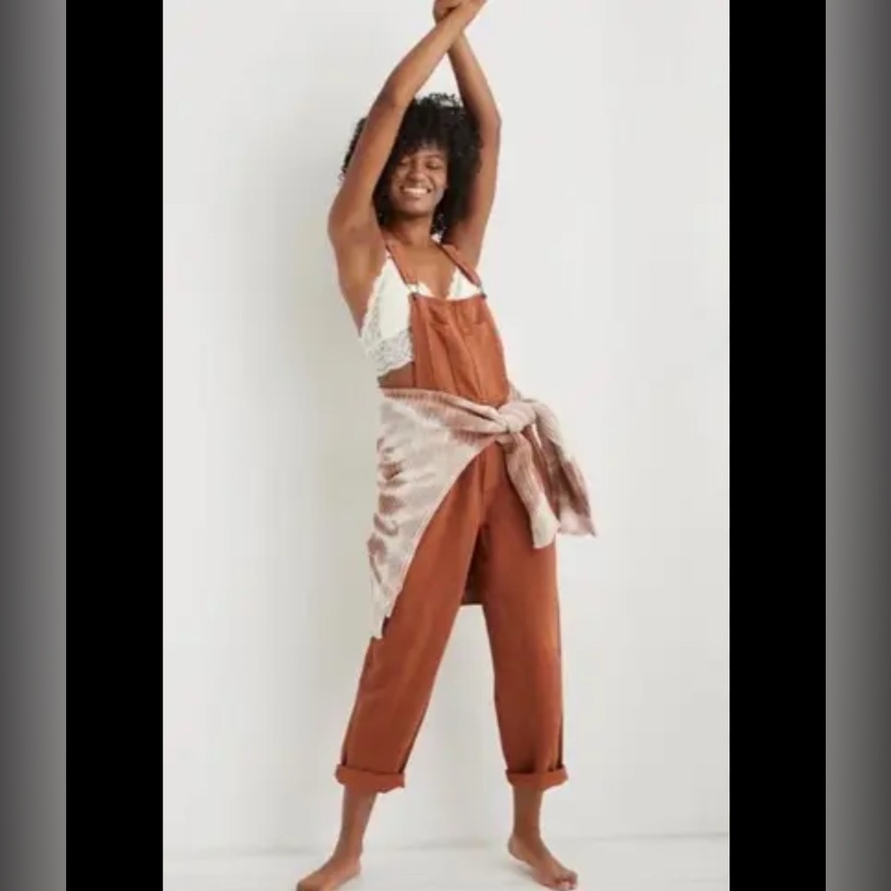 Aerie Rust Orange Jumpsuit